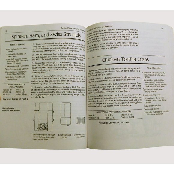Brand Name Fat Fighters Cookbook by Sandra Woodruff 1995 Recipes Trade PB - Picture 7 of 8